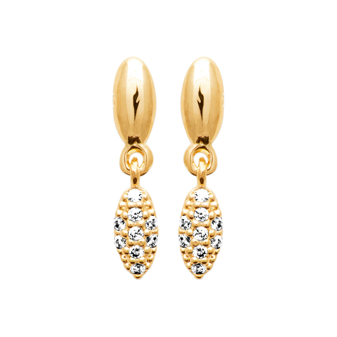 Boucles d'oreilles Leontine en plaqué or