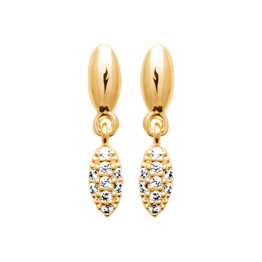 Boucles d'oreilles Leontine en plaqué or