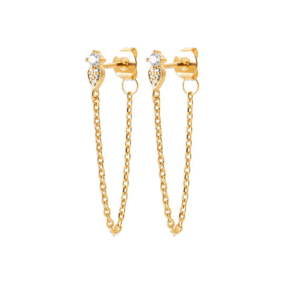 Boucles d'oreilles Luce en plaqué or