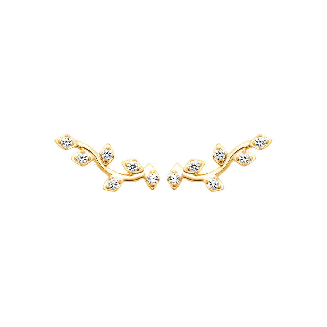 Boucles d'oreilles Suri en plaqué or