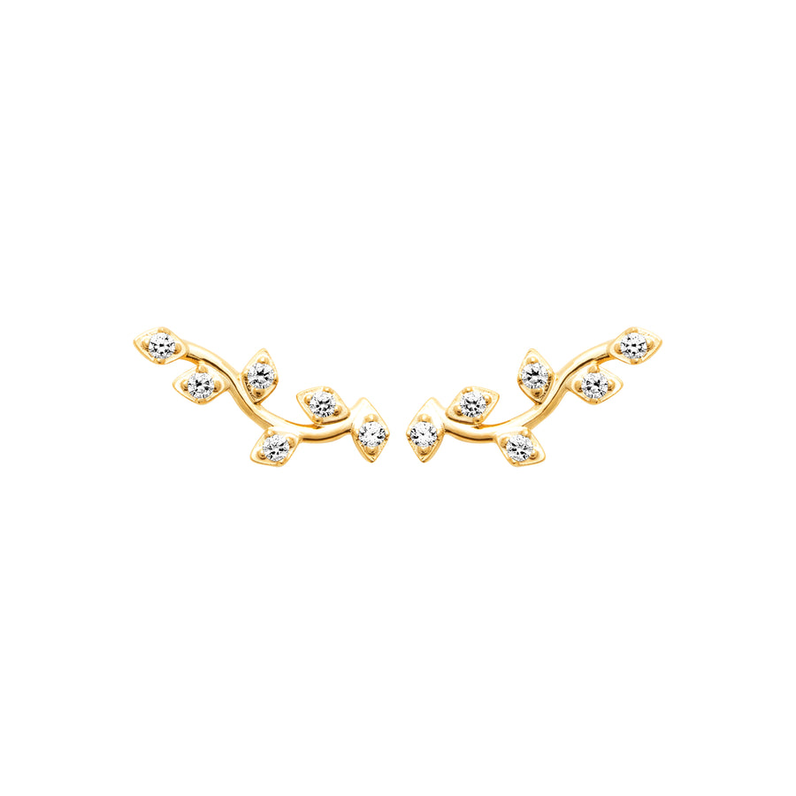 Boucles d'oreilles Suri en plaqué or