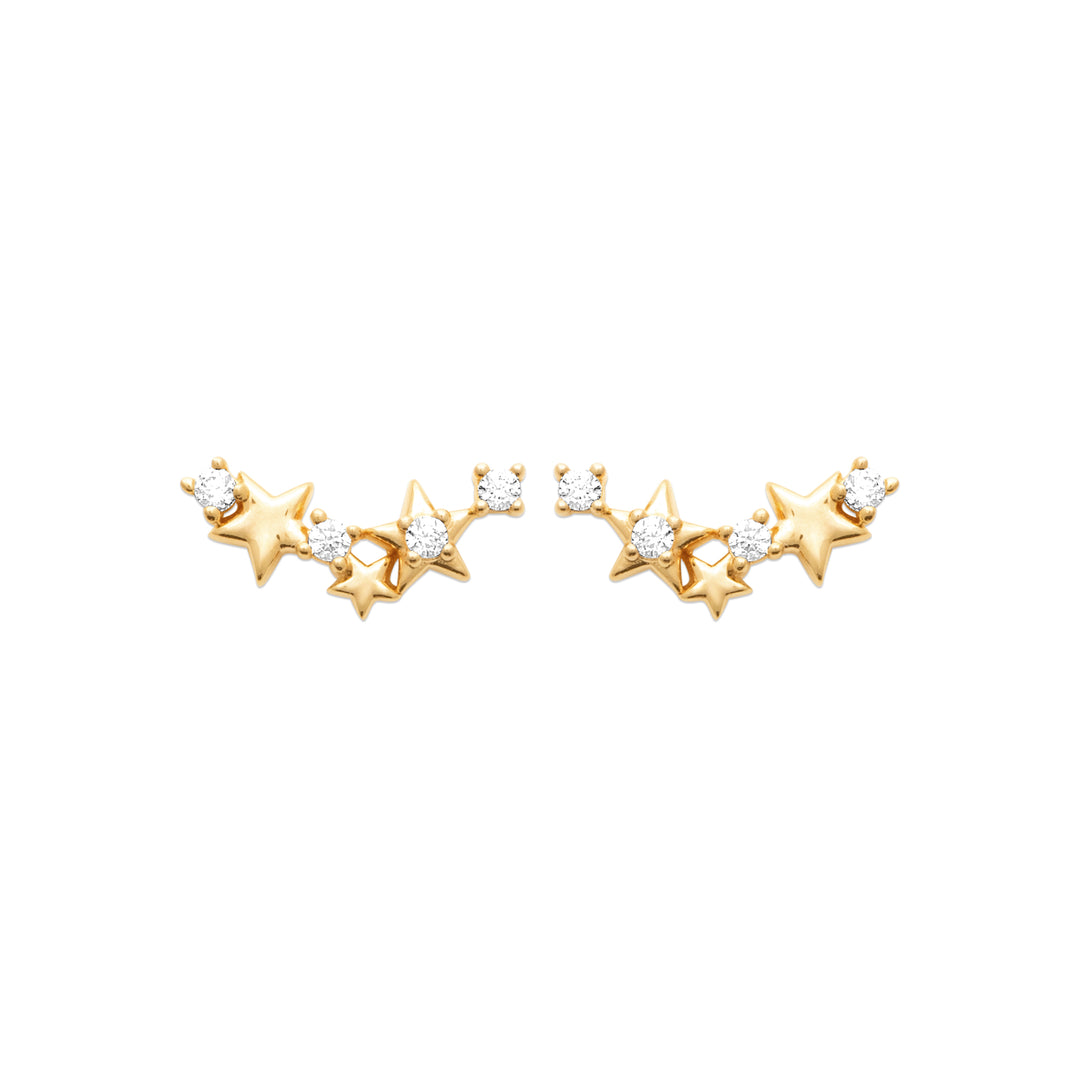 Boucles d'oreilles Rim en plaqué or