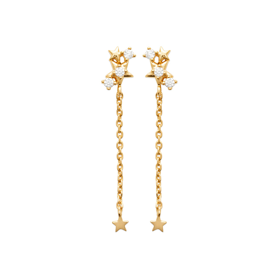 Boucles d'oreilles Quenelle en plaqué or