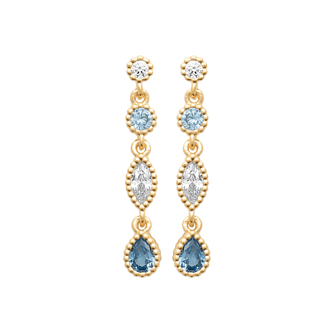 Boucles d'oreilles Erza en plaqué or