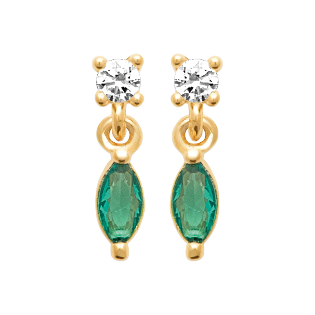 Boucles d'oreilles Salomee en plaqué or