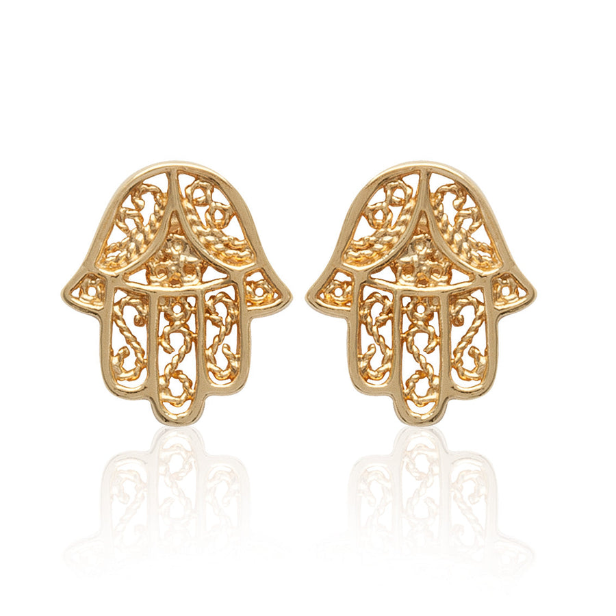 Boucles d'oreilles Mireio en plaqué or