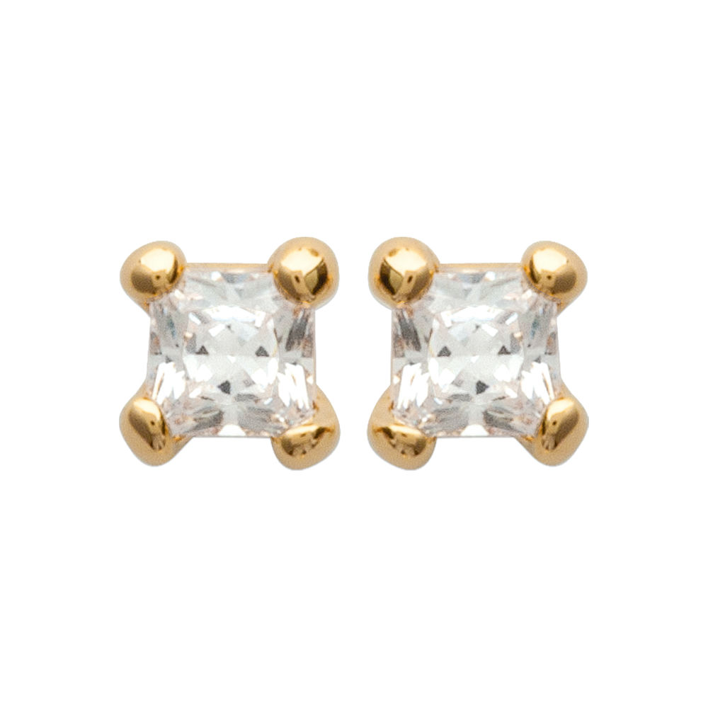 Boucles d'oreilles Chahinez en plaqué or