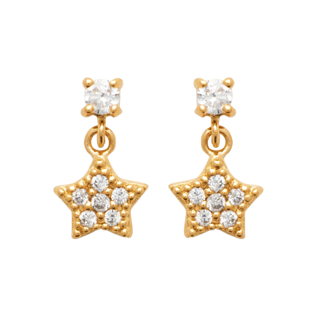 Boucles d'oreilles Darina en plaqué or