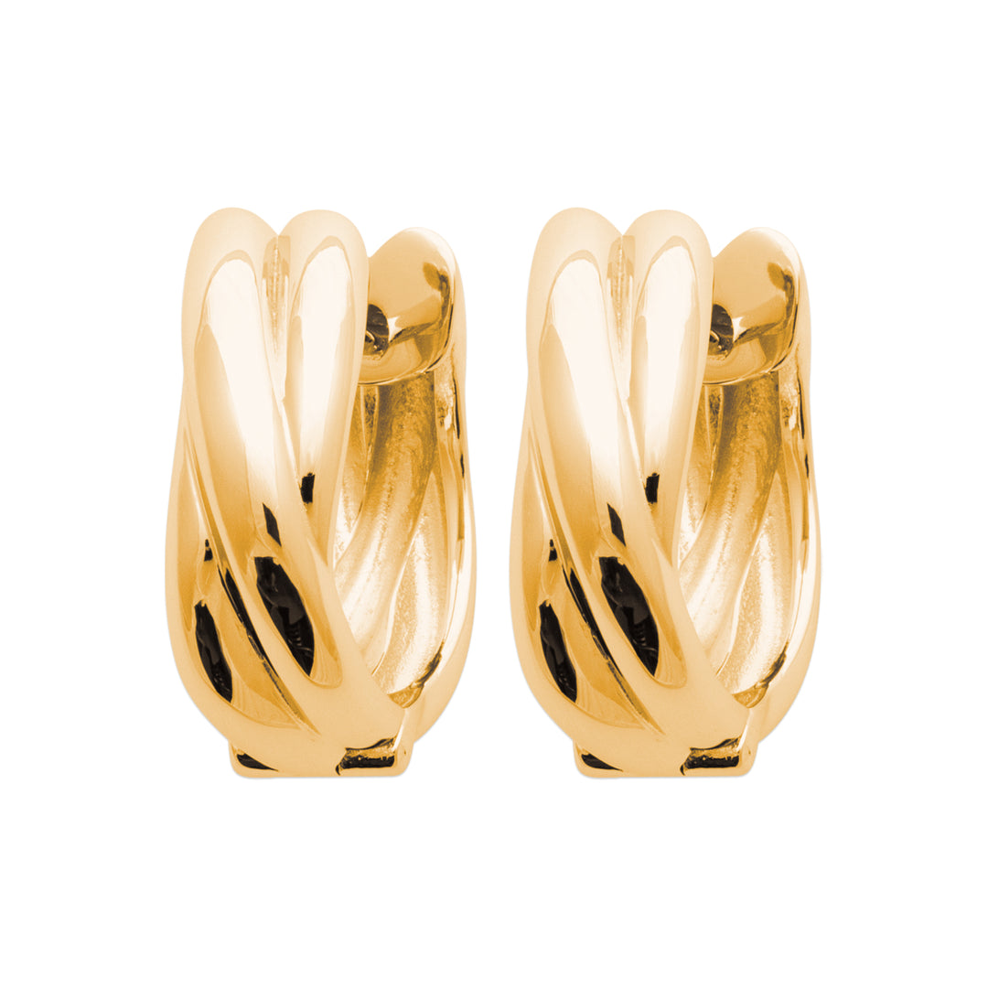 Boucles d'oreilles Carol en plaqué or