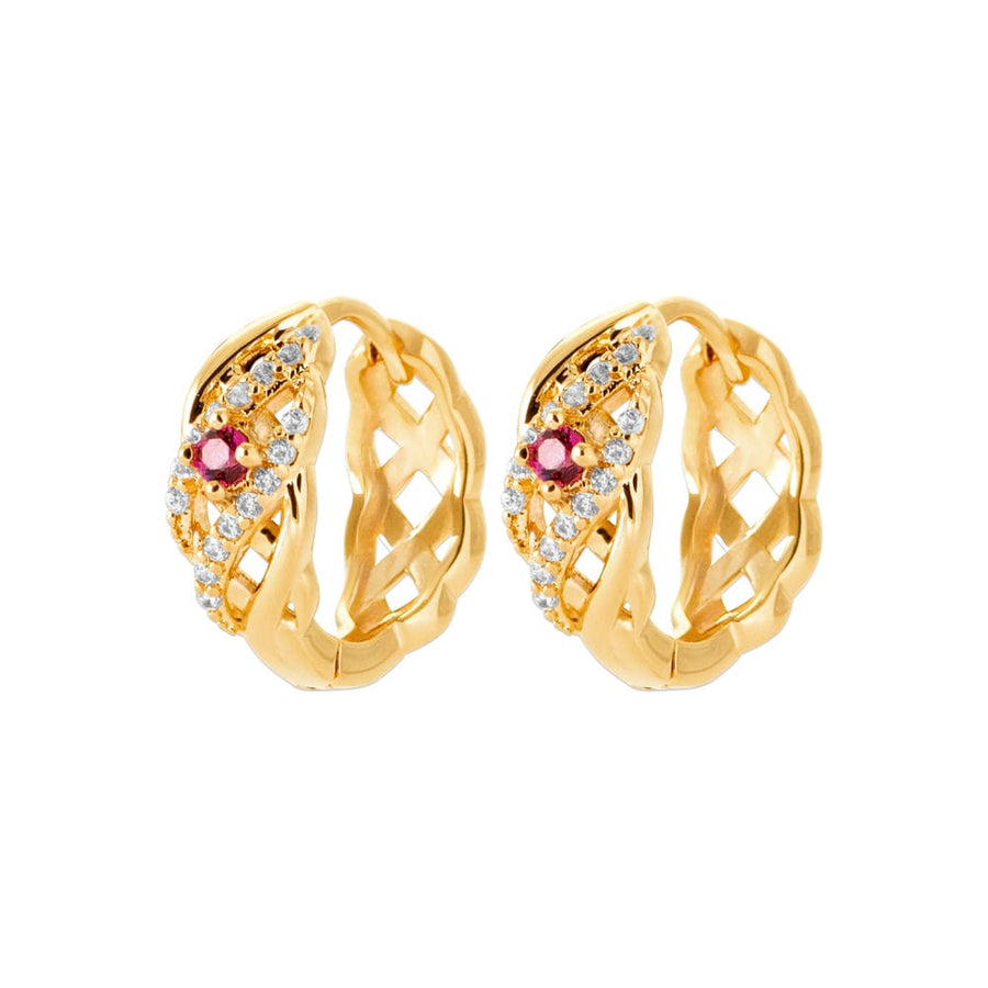 Boucles d'oreilles Sanna en plaqué or