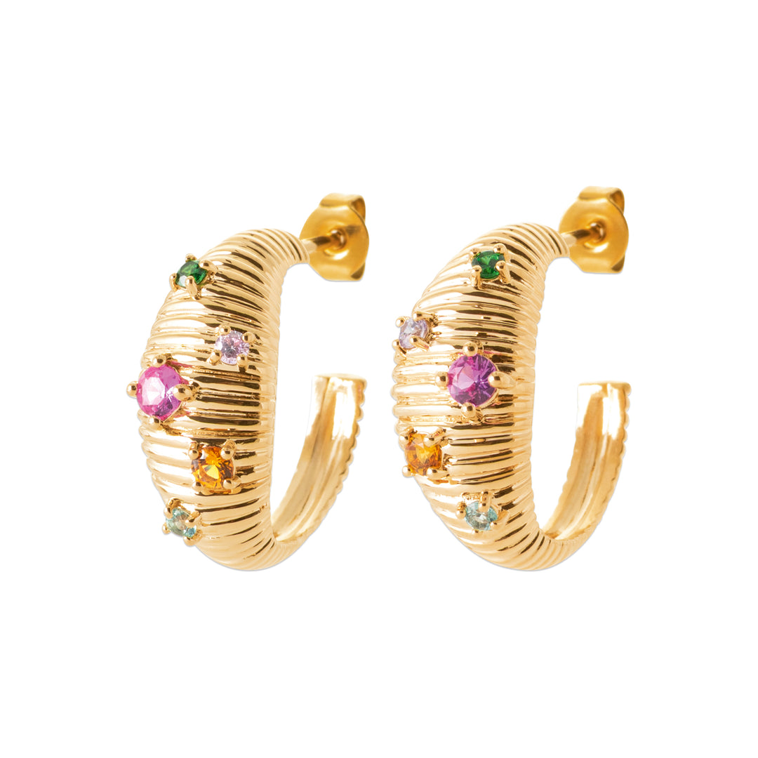 Boucles d'oreilles Irina en plaqué or