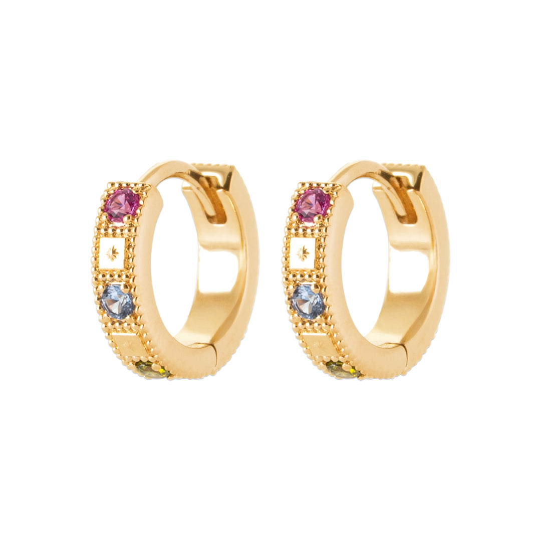 Boucles d'oreilles Jordane en plaqué or