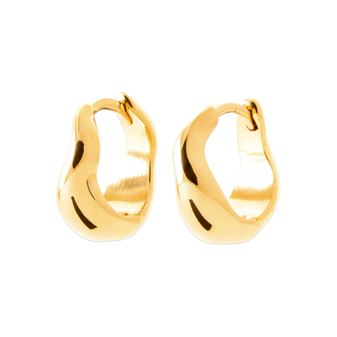Boucles d'oreilles Hilda en plaqué or