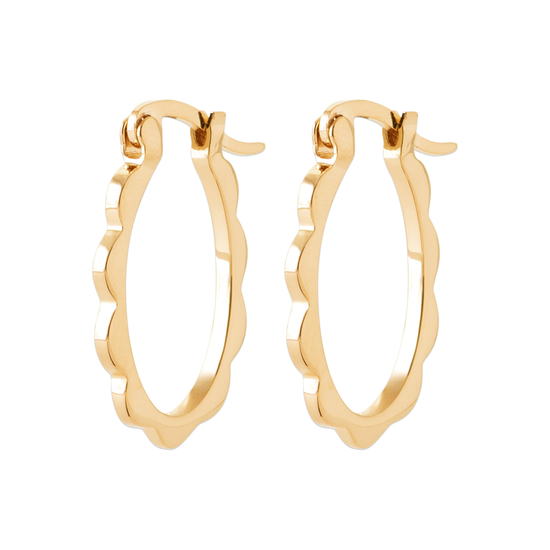 Boucles d'oreilles Soizic en plaqué or