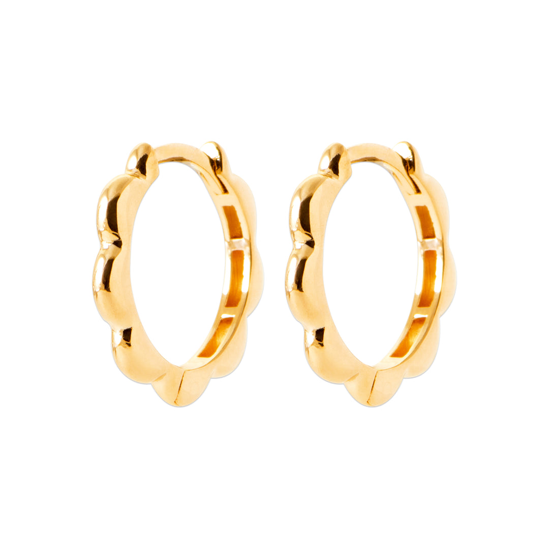 Boucles d'oreilles Conchita en plaqué or