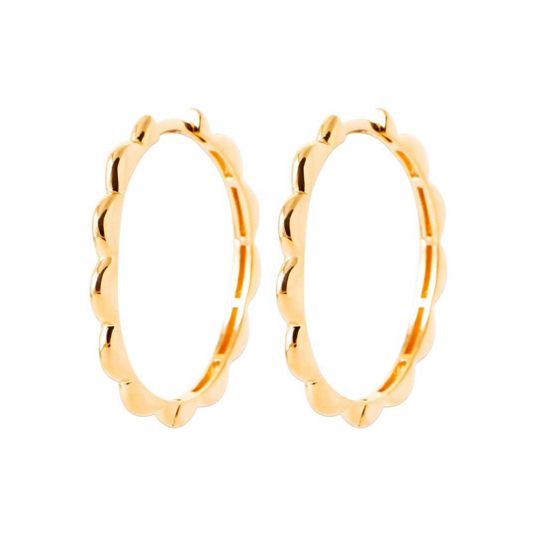 Boucles d'oreilles Thomasine en plaqué or