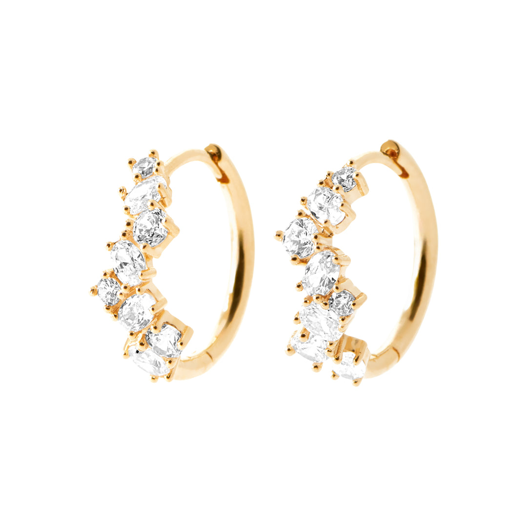 Boucles d'oreilles Emmeline en plaqué or