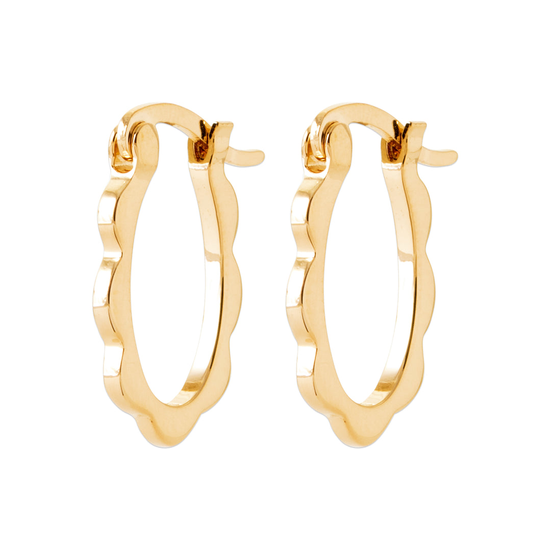 Boucles d'oreilles Gisela en plaqué or