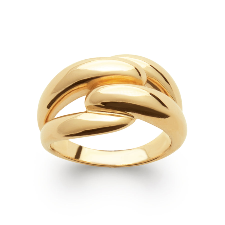 Bague Patience en plaqué or