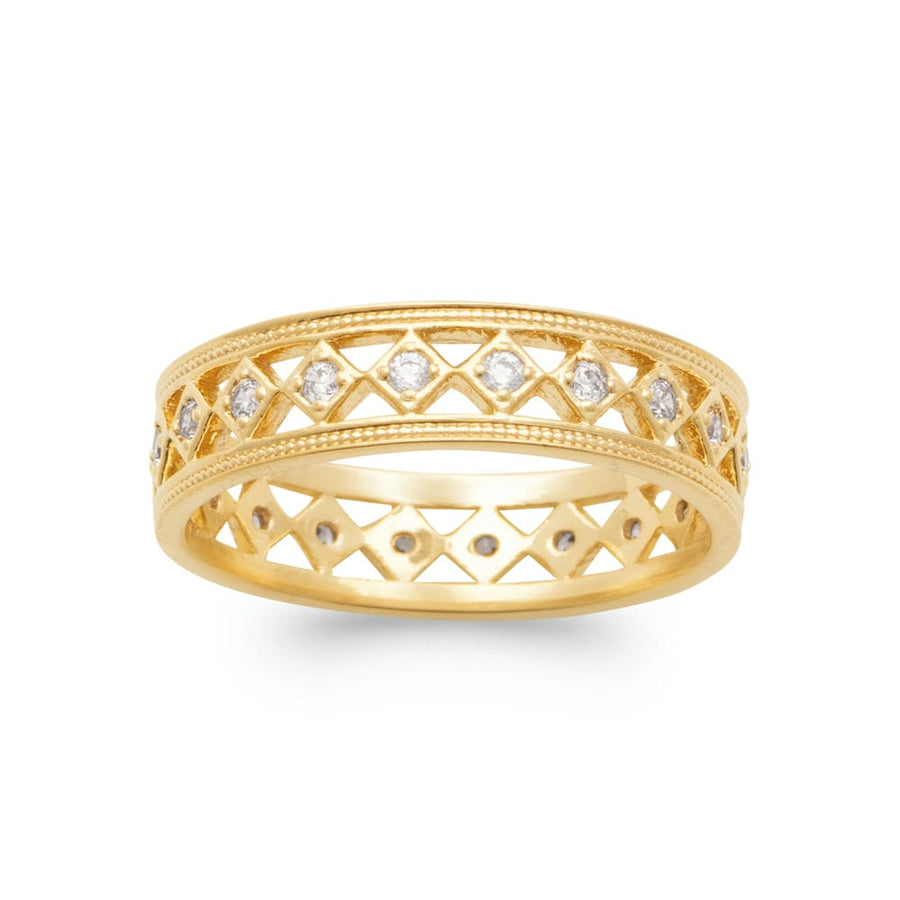 Bague Abelia en plaqué or