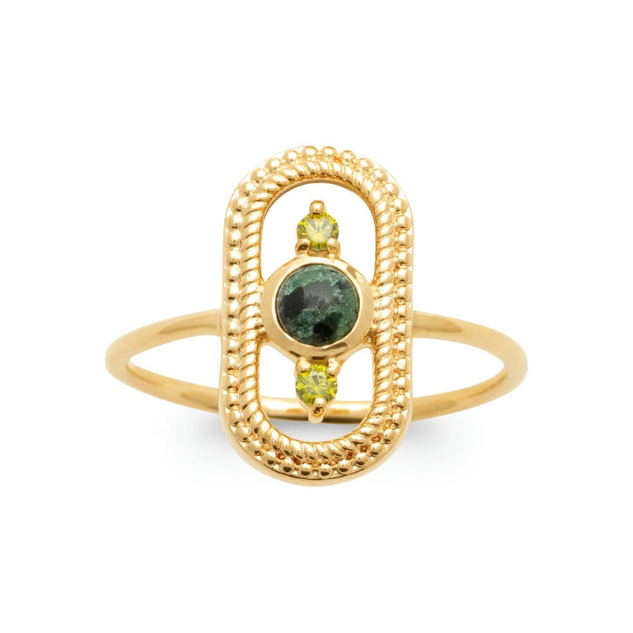 Bague Assiatou en plaqué or