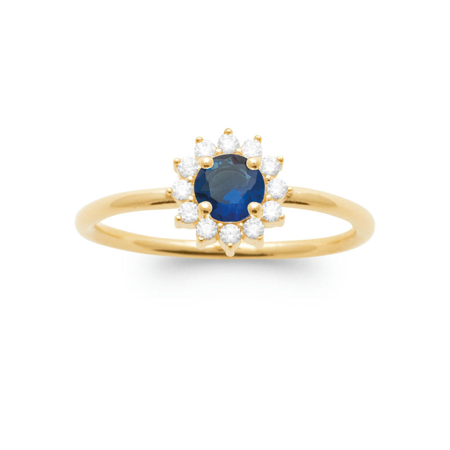 Bague Floride en plaqué or