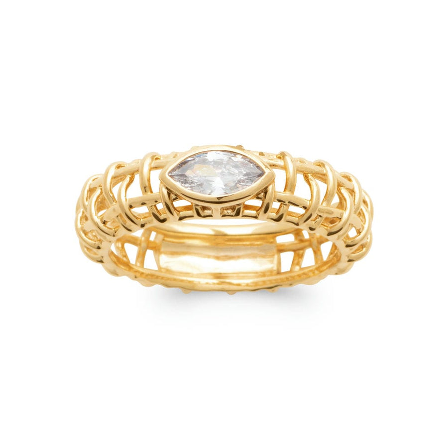 Bague Clarysse en plaqué or