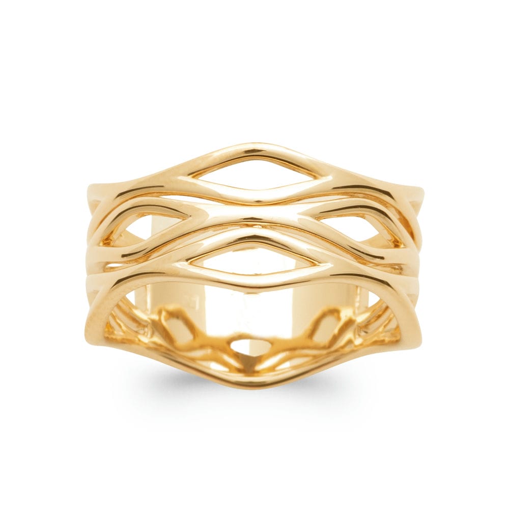 Bague Moesha en plaqué or