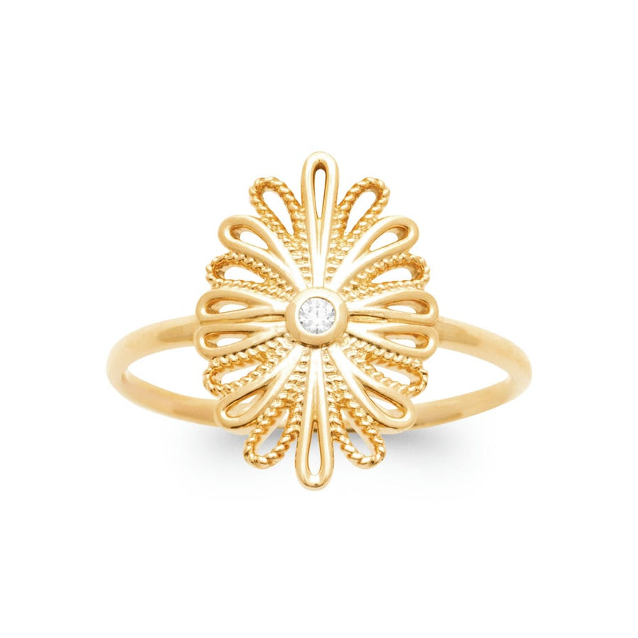 Bague Ginny en plaqué or