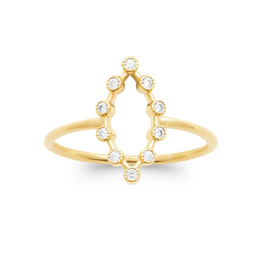 Bague Aylin en plaqué or