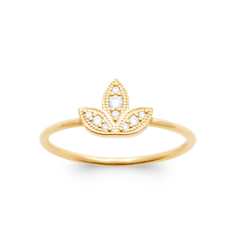 Bague Nataline en plaqué or