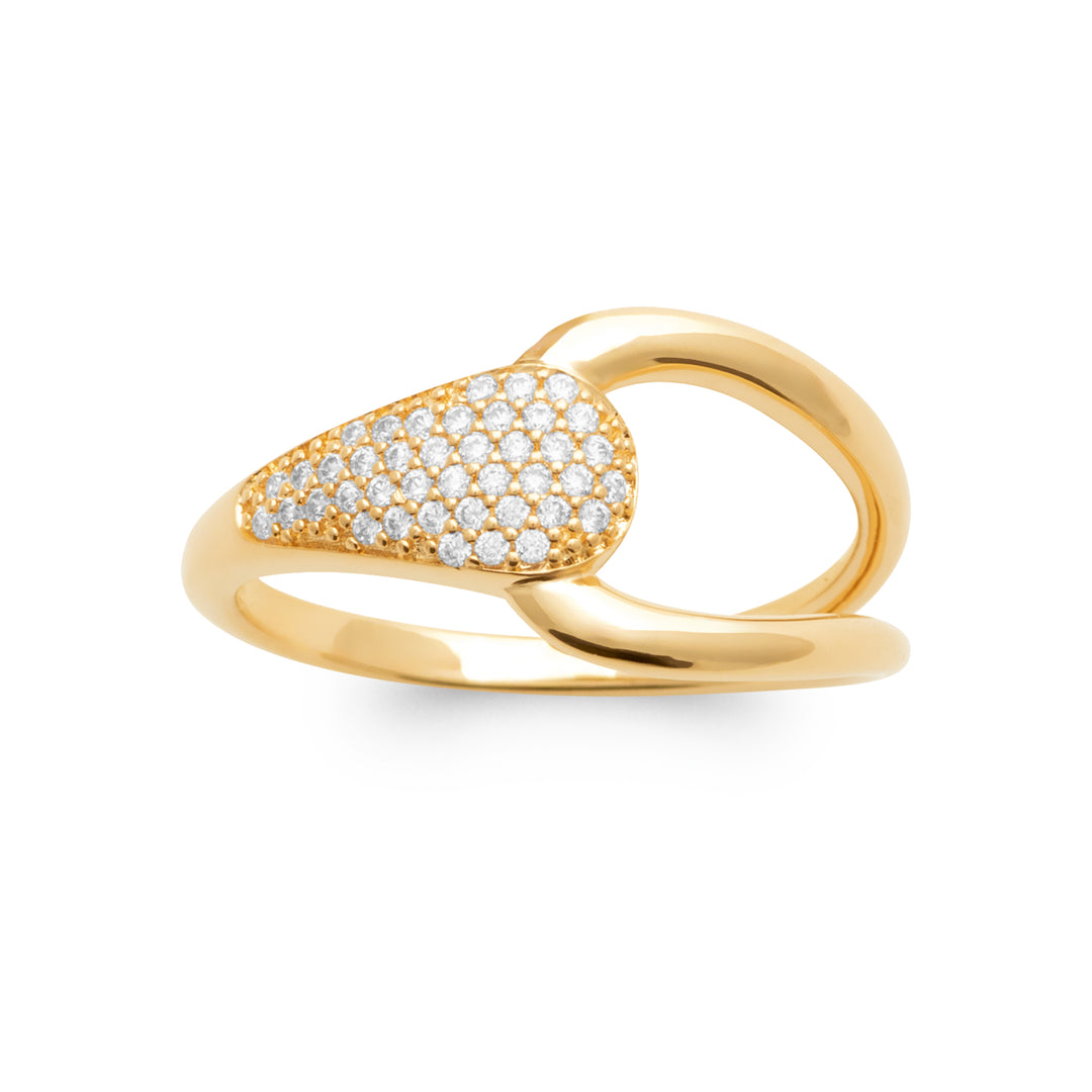 Bague Alejandra en plaqué or