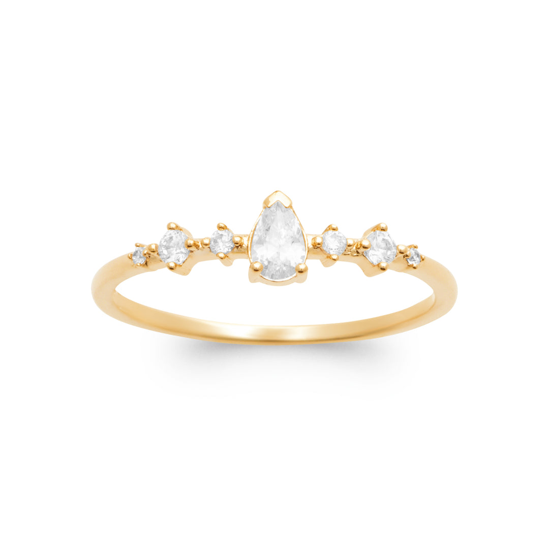Bague Danielle en plaqué or