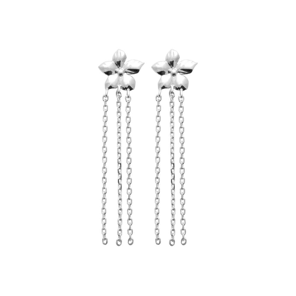Boucles d'oreilles pendantes Galiane en argent