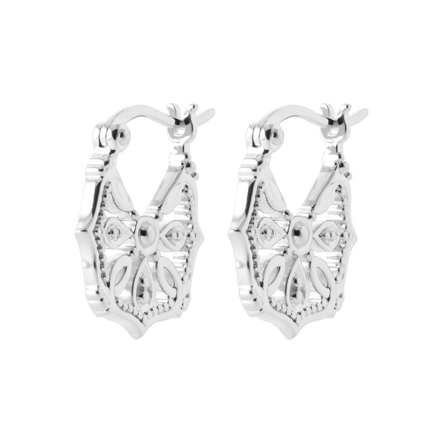 Créoles Batilde en argent