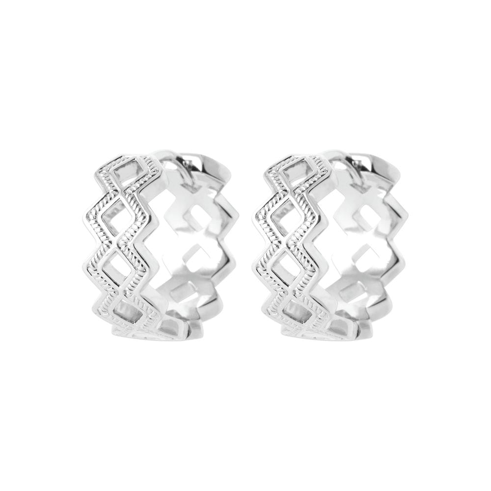 Créoles Cindi en argent