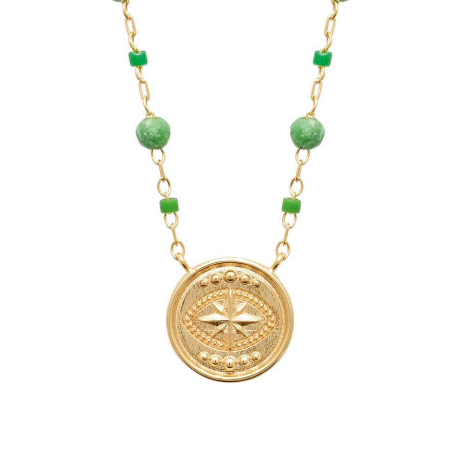 Collier Christal en plaqué or