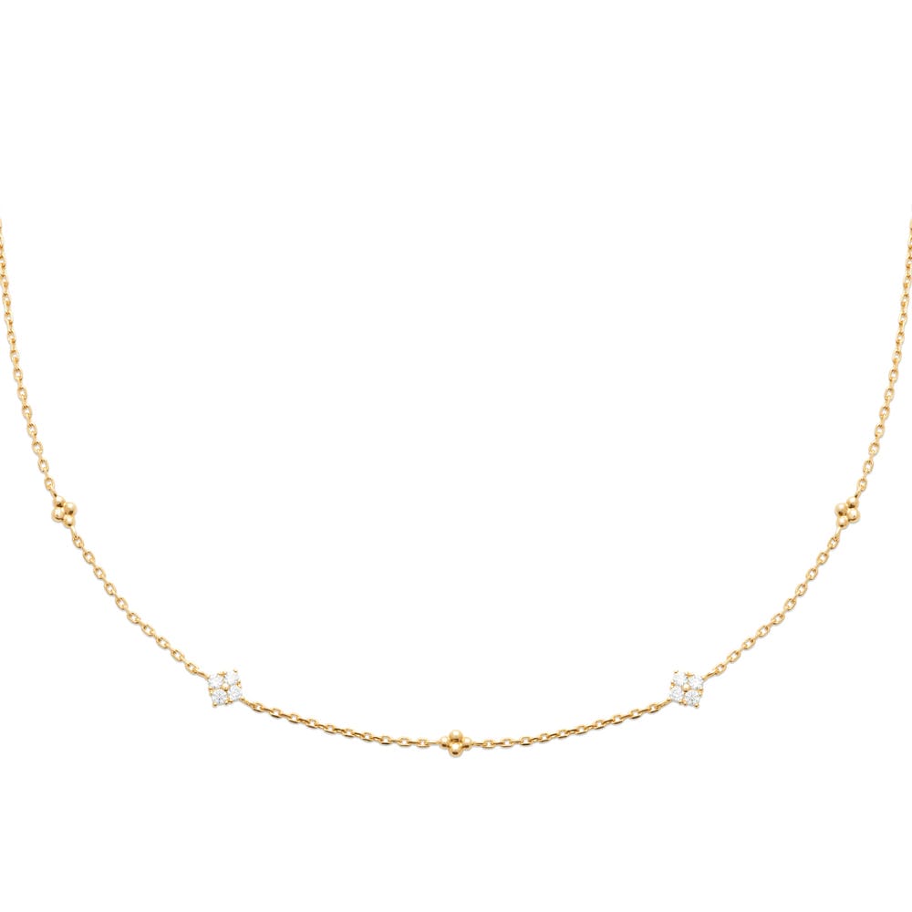 Collier Margarethe en plaqué or