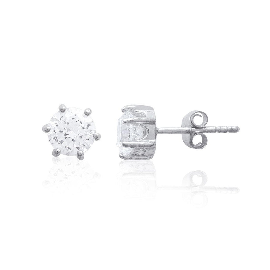 Puces d'oreilles Madona en argent