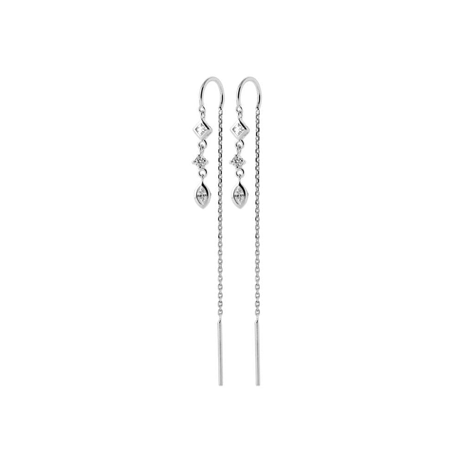 Boucles d'oreilles pendantes Ilkay en argent