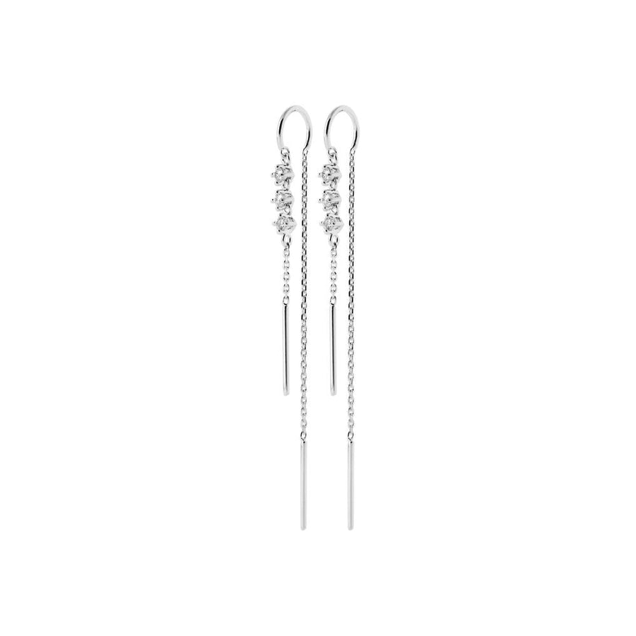 Boucles d'oreilles pendantes Iona en argent