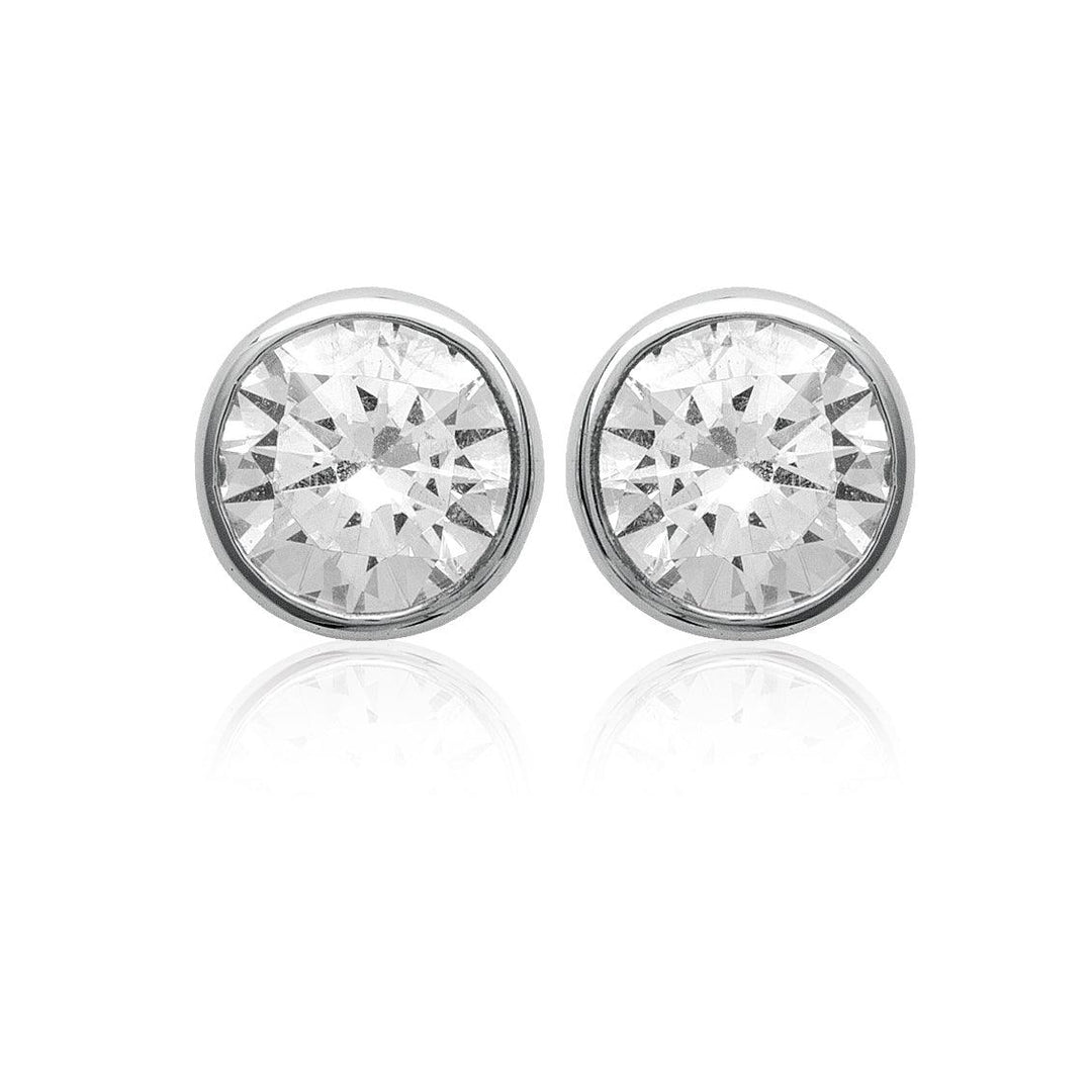 Puces d'oreilles Jasmina en argent