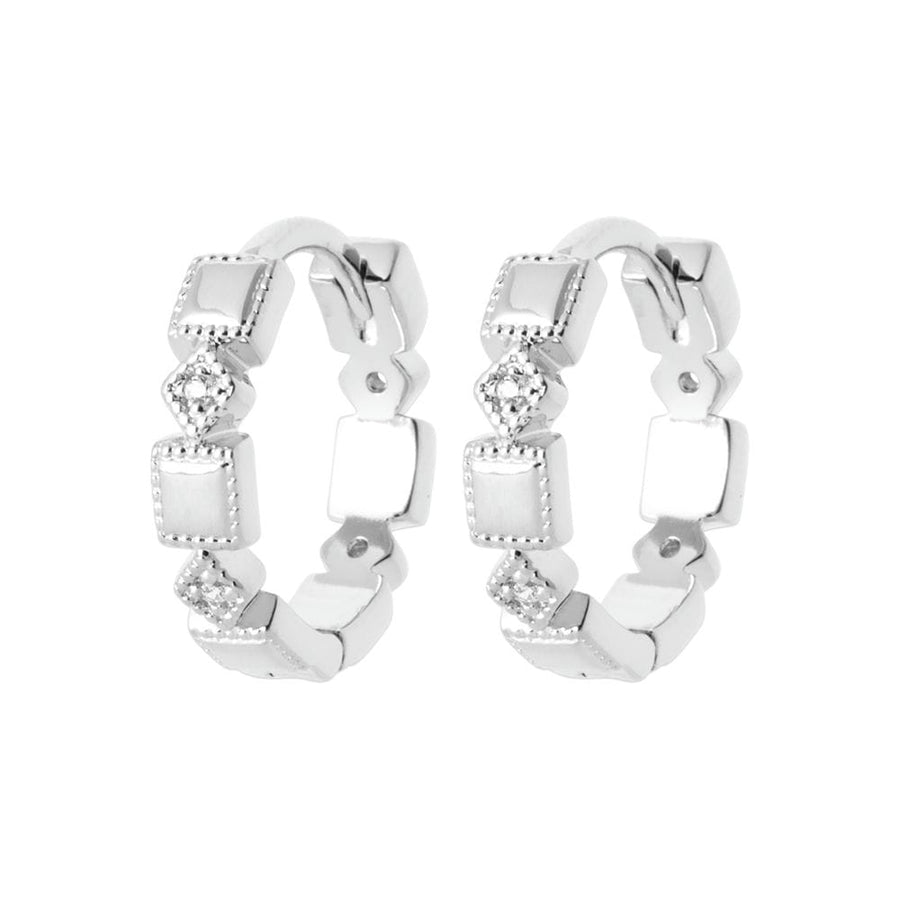 Créoles Jannette en argent