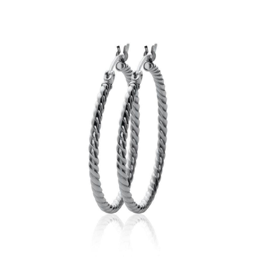 Créoles Diaba en argent