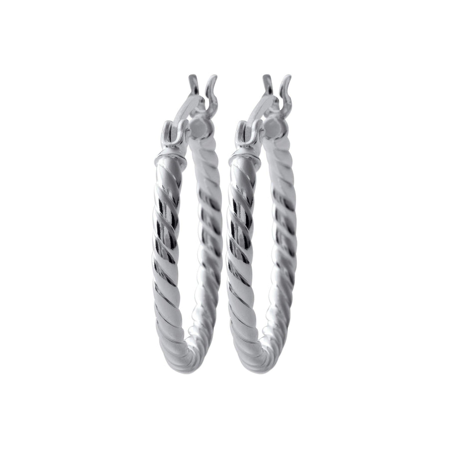 Créoles Louisette en argent
