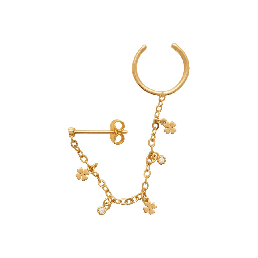 Boucles d'oreilles Adelise en plaqué or