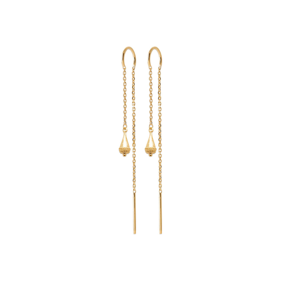 Boucles d'oreilles pendantes Irmo en plaqué or