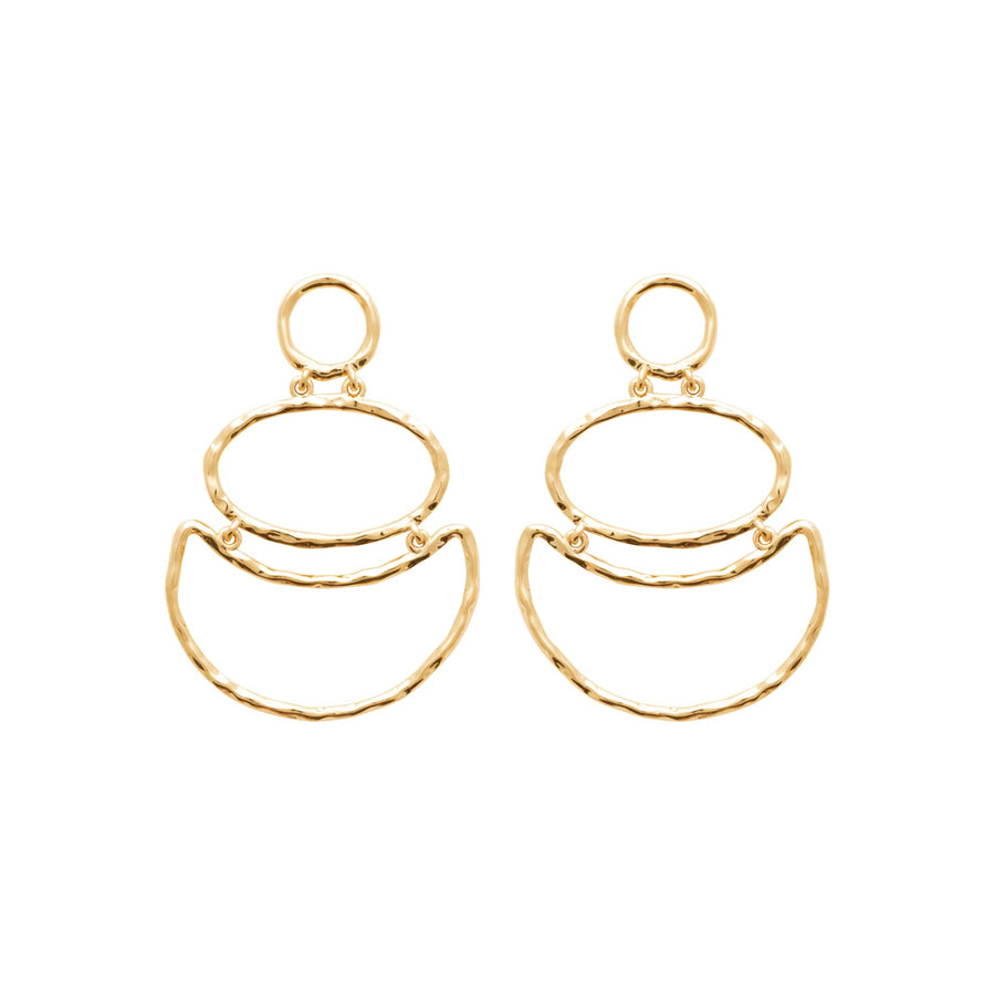 Boucles d'oreilles pendantes Jenni en plaqué or