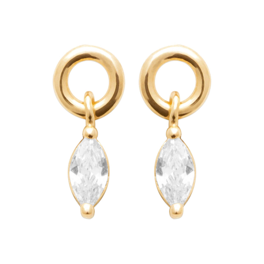 Boucles d'oreilles Merlene en plaqué or