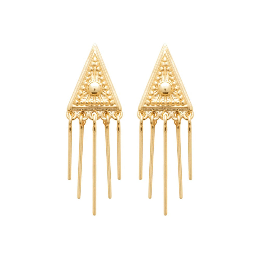 Boucles d'oreilles pendantes Aiyana en plaqué or